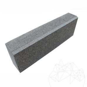 Bordura Granit Gri Antracit, 10 x 15 x 50 cm  (Bizot 2 cm 1L)